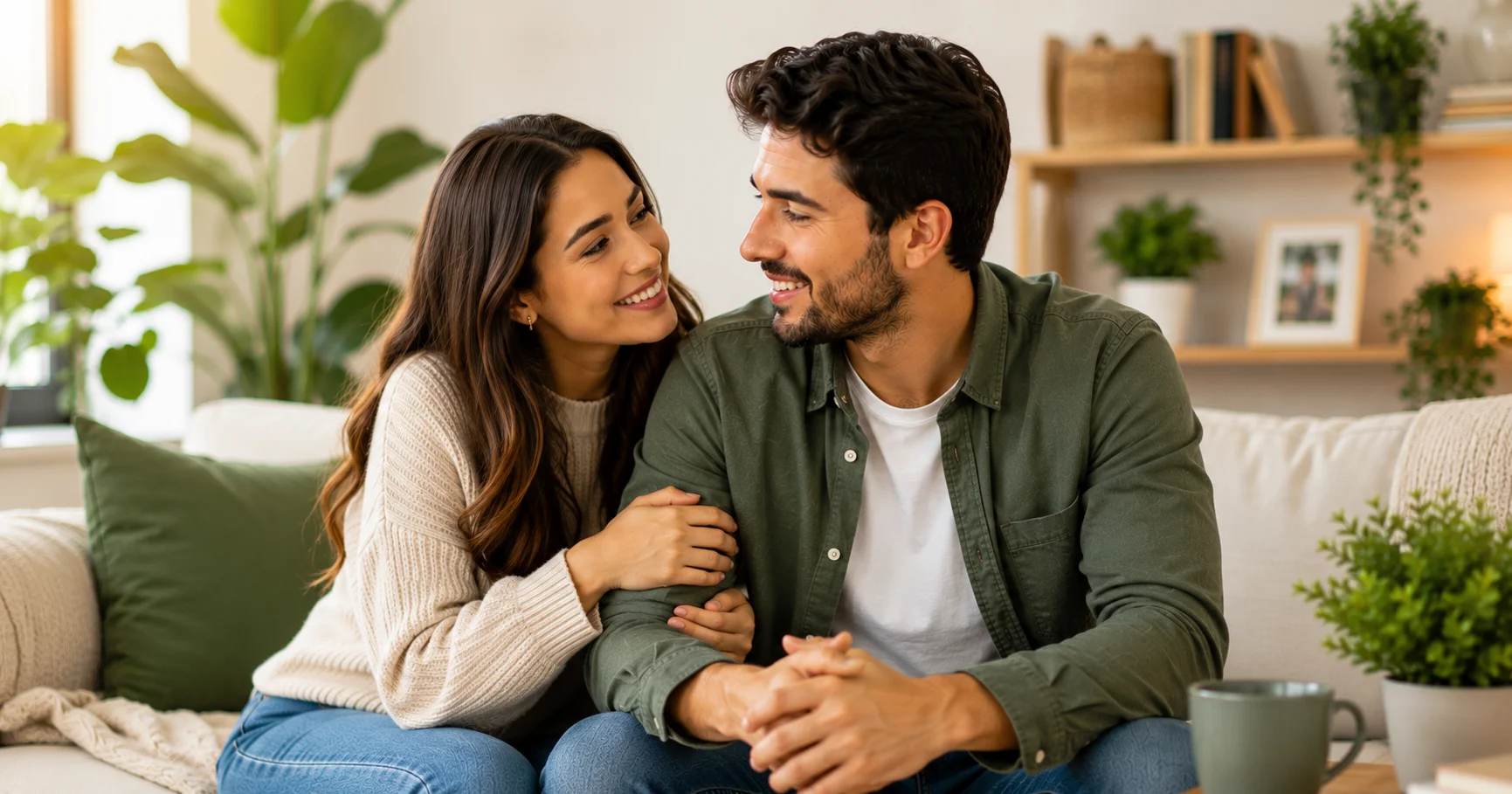 Happy couple enjoying a healthy relationship built on trust, communication, and mutual respect