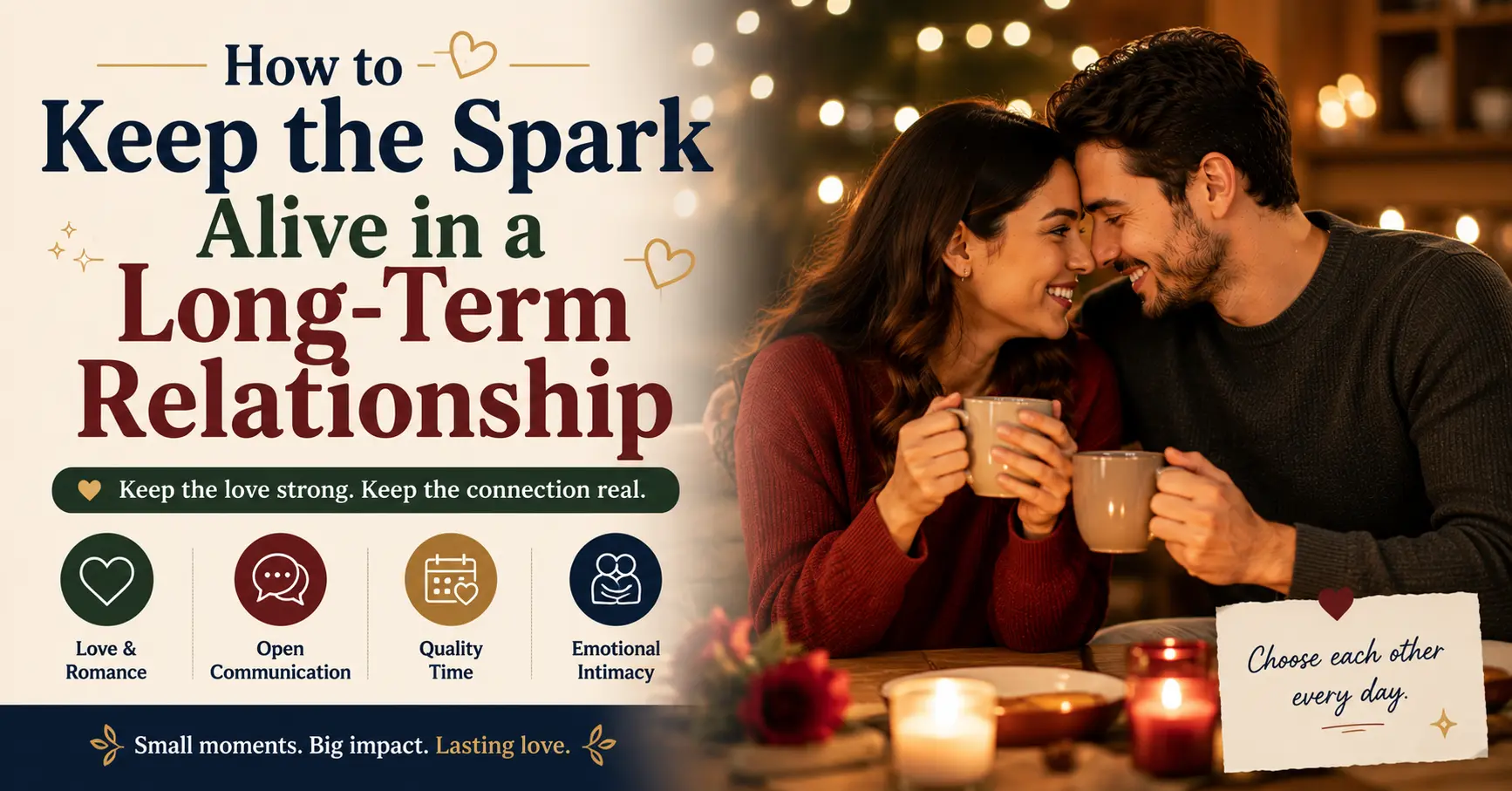 Happy couple enjoying a romantic moment together and maintaining a strong emotional connection